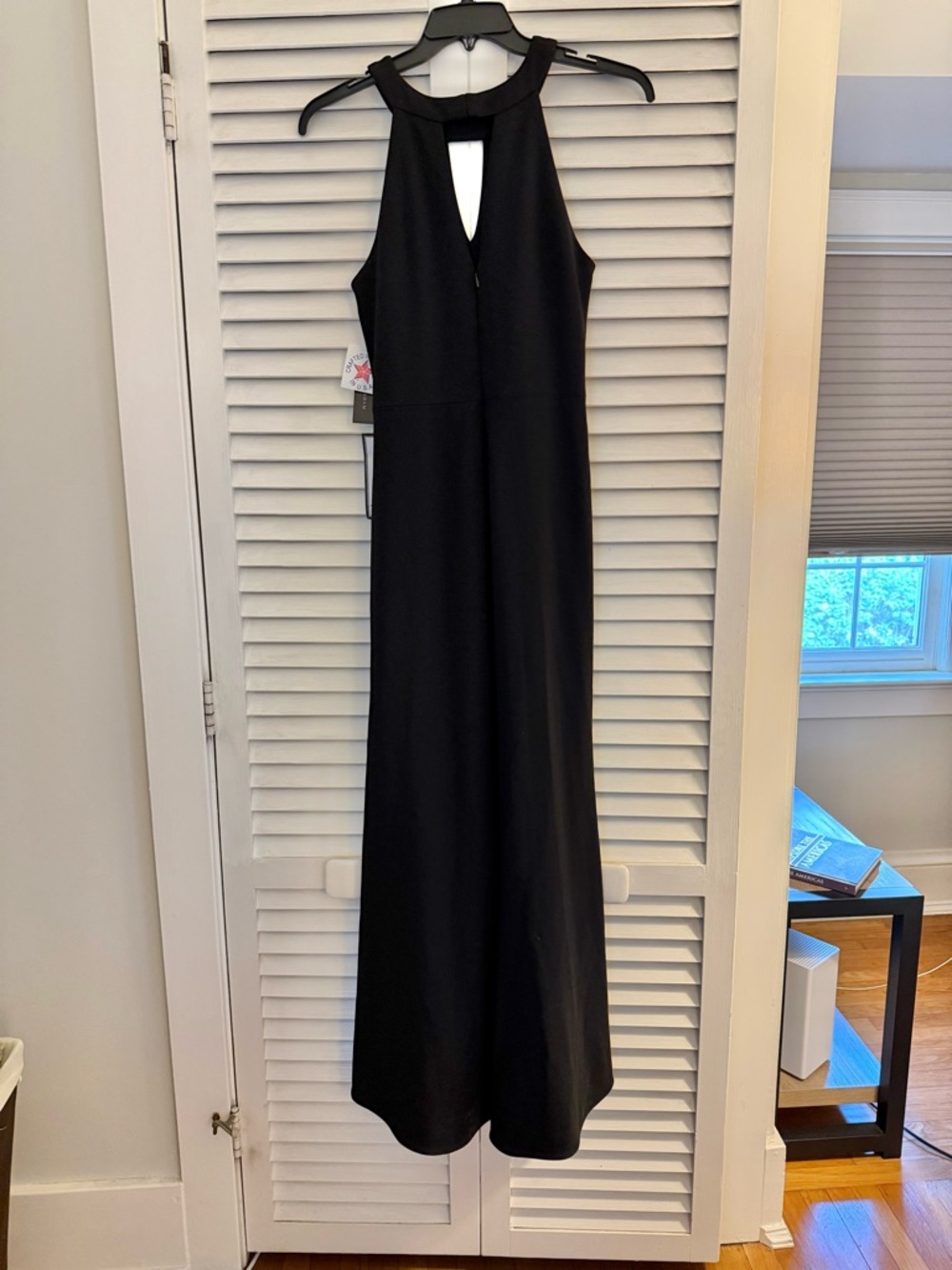 Black Halter High-Low Ruffle Maxi Dress - Picture 10 of 12